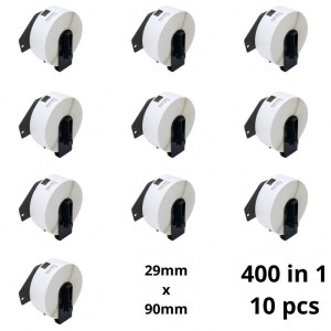 Brother DK-11201 DK11201 29mm x 90mm Thermal Paper Labels Dore manufacturer, 10 pcs