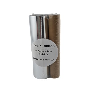 Resin 110mm x 74m Thermal Transfer Ribbon 12mm core