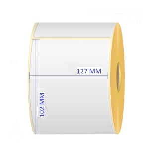 Термоэтикетки 102mm x 127mm, сердцевина 25 mm, рулон 565 шт