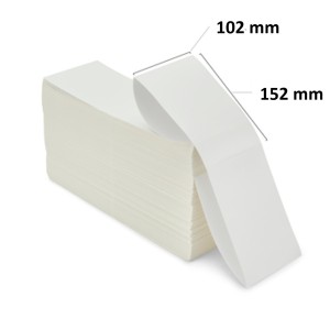 Zebra Z-Fold 2000D 102mm x 152 mm lämpöpaperitarrat, valmistaja Dore set 3 pcs