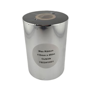 Wax 110mm x 450m Thermal Transfer Ribbon 25mm core
