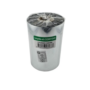 Premium Wax-Resin 110mm x 450m Thermal Transfer Ribbon 25mm core