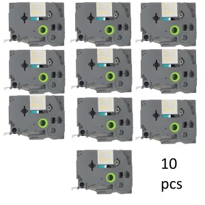 Brother TZe-254 TZe254 label tape Dore compatible, 10 vnt