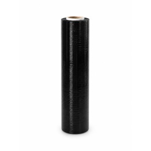 Juoda tamprioji plėvelė 500 mm × 300 m, šerdis 50 mm, 20 mikronų