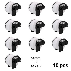 Brother DK-N55224 DKN55224 54mm x 30480mm Thermal Paper Labels Dore manufacturer, 10 pcs