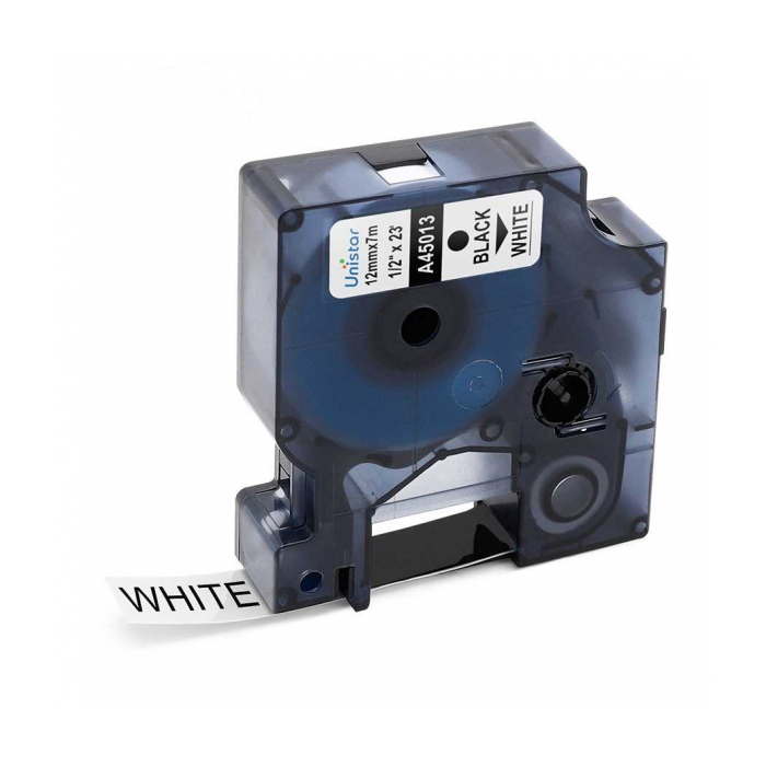 Dore analoog Dymo printeri label 12mm x 7mm D1 D45014 45014 S0720540 Blue on White