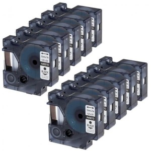 Dymo 45010 S0720500 D1 label tape Dore compatible set 10 pcs