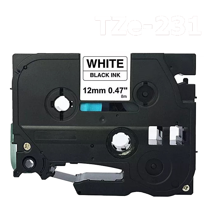 Dore printer labelkassette Brother TZ-231 TZe-231 TZ231 TZe231 Black on White