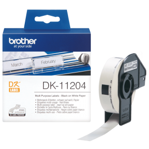 Brother DK-11204 DK11204 17mm x 54mm Thermal Paper Labels