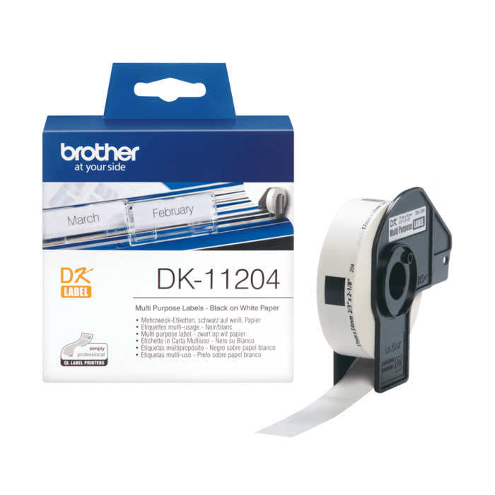 Brother DK-11204 DK11204 etikettide rull