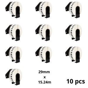 Brother DK-22211 DK22211 29mm x 15240mm Thermal Paper Labels Dore manufacturer, 10 gab