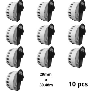 Brother DK-22210 DK22210 etiketės ritinys Dore analoginė komplektas 10 vienetų